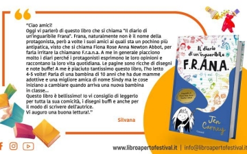 Silvana ha letto più volte "Il diario di un'inguaribile Frana" di Jen Carney e ci spiega con entusiasmo il perchè!